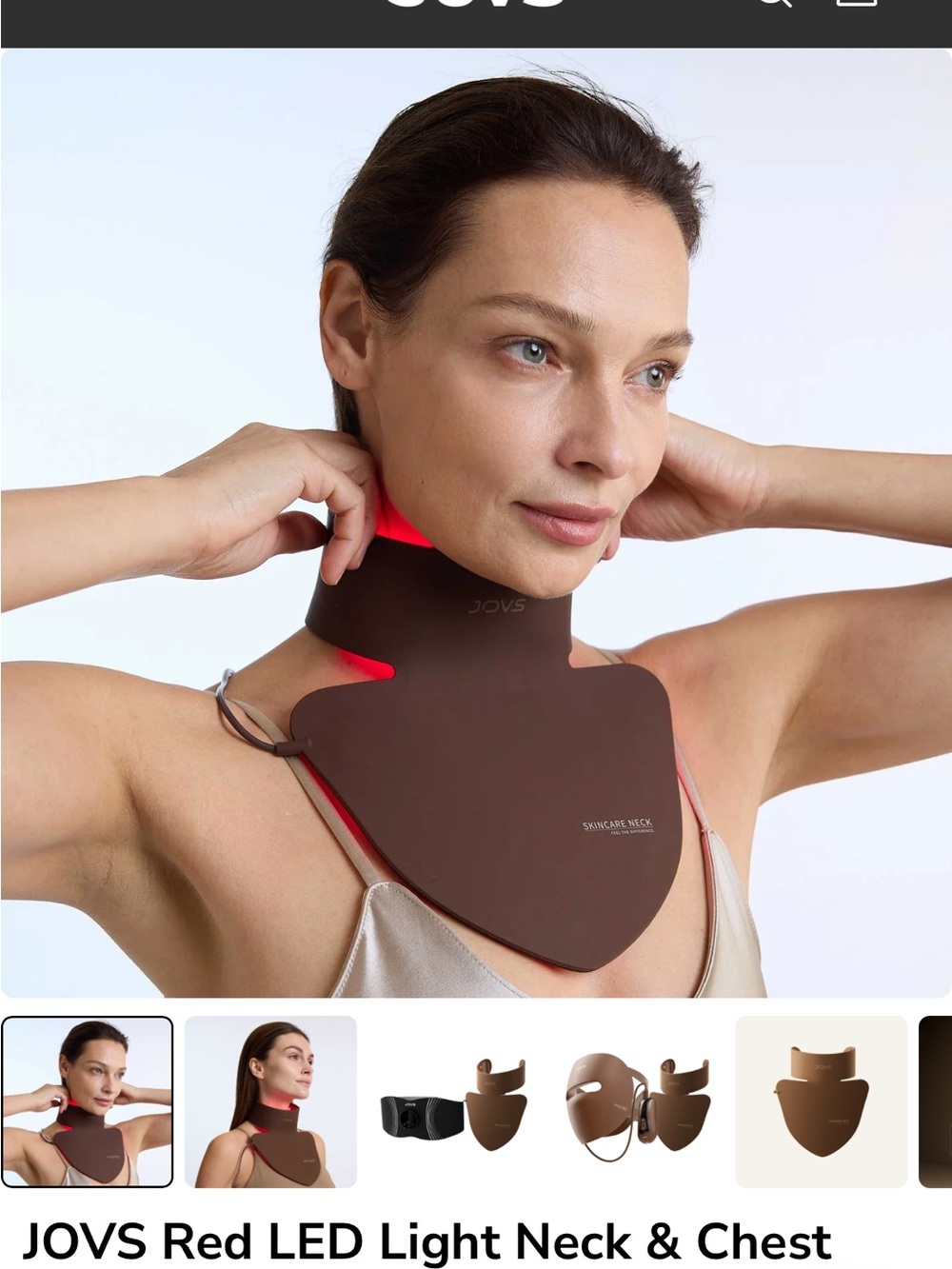 Brown LED Neck & Chest Skincare Device - Picture 2 of 6